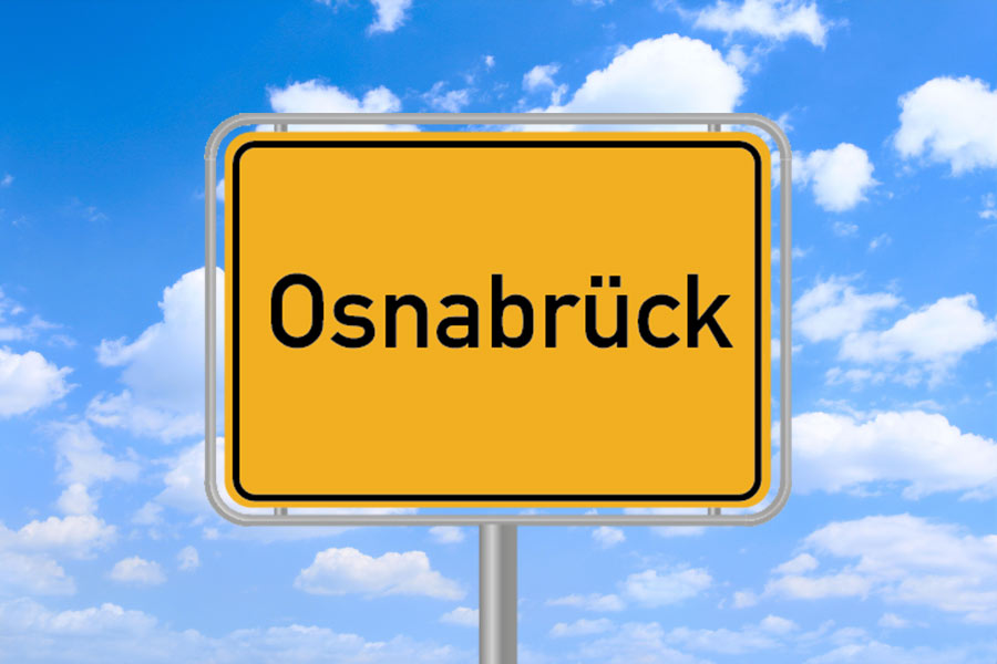 Teppichreinigung für Osnabrück und Umgebung Ortsschild Osnabrück