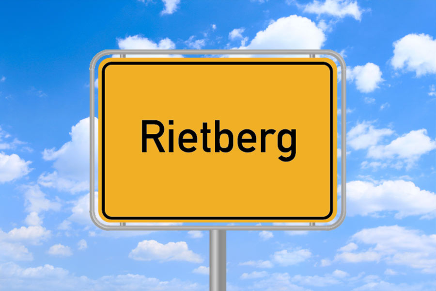 Ortsschild Rietberg