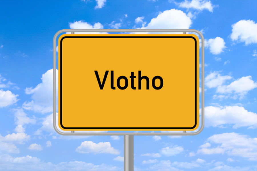 Teppichreinigung für Vlotho und Umgebung Ortsschild Vlotho