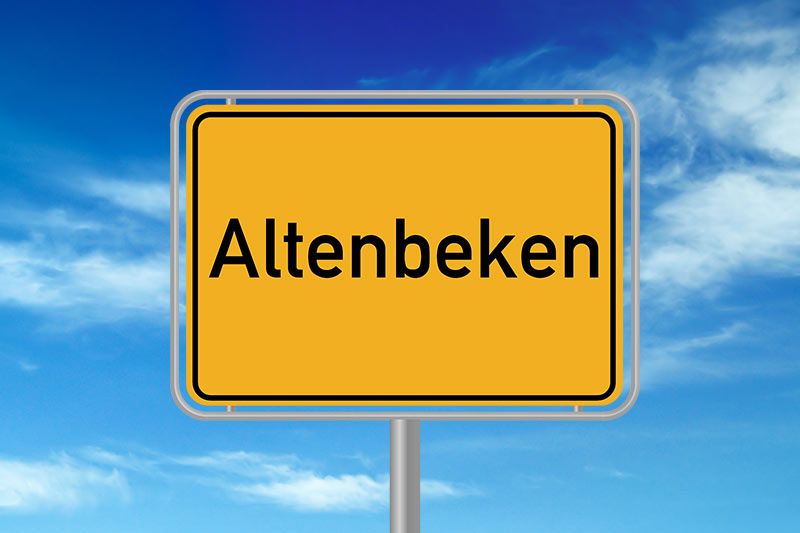 Teppichreinigung für Altenbeken und Umgebung Ortsschild Altenbeken