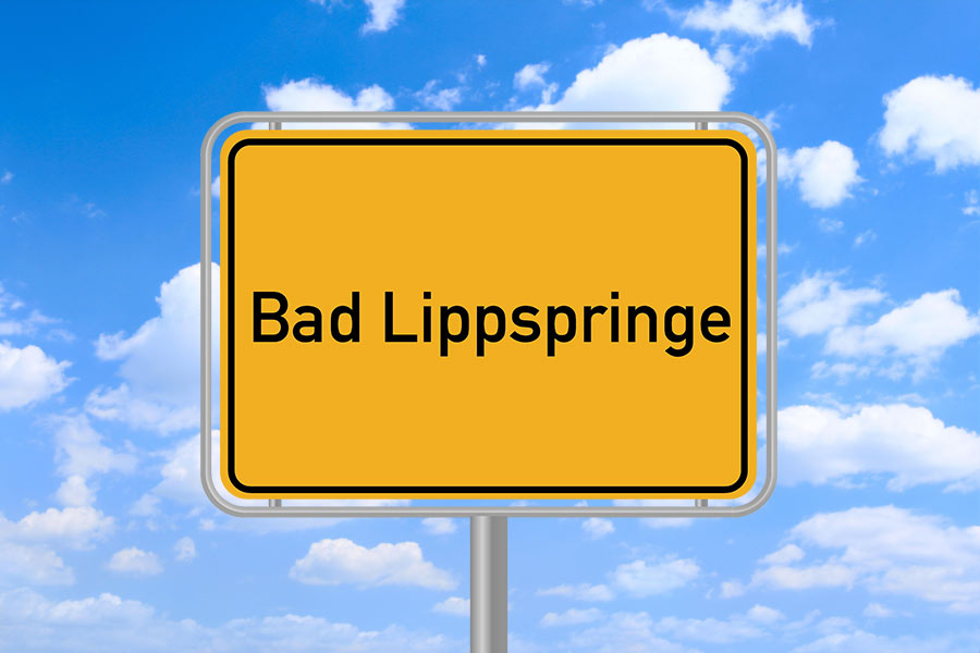 Teppichreinigung für Bad Lippspringe und Umgebung Ortsschild Bad Lippspringe