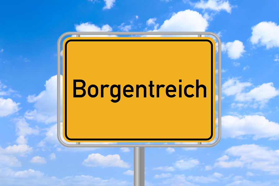 Ortsschild Borgendtreich