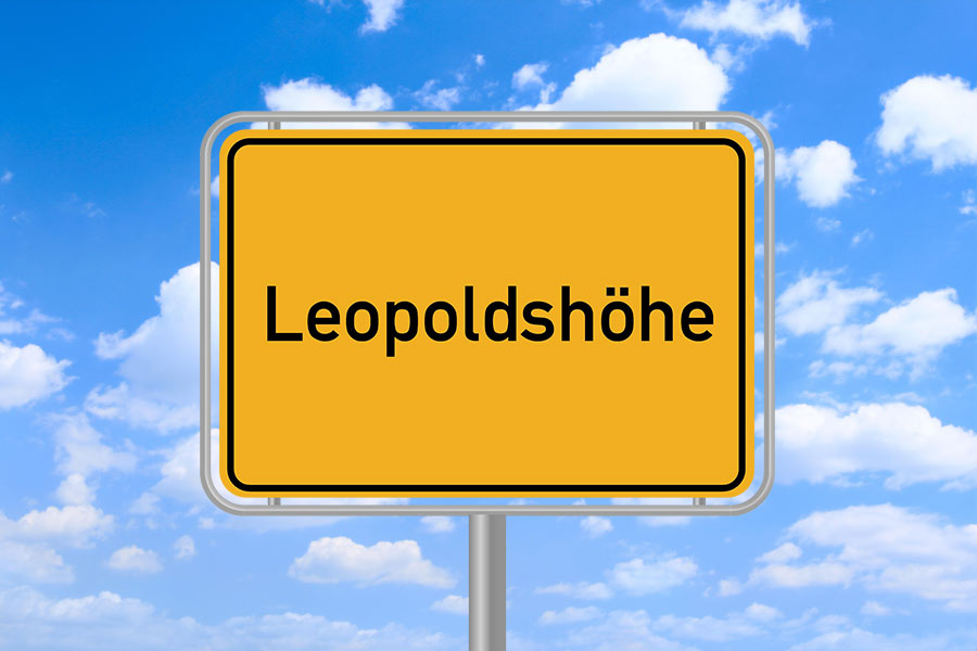 Ortsschild Leopoldshöhe