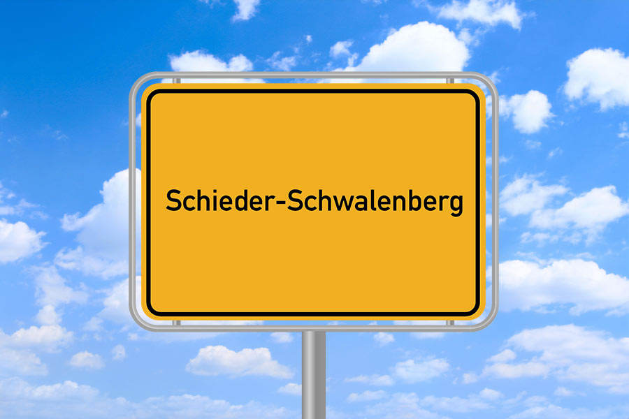 Ortsschild Schieder Schwalenberg