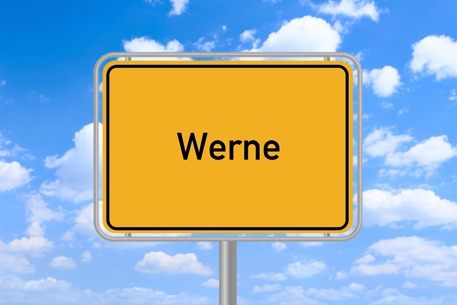 Teppichreinigung für Werne und Umgebung Ortsschild Werne
